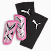 ULTRA Light Sleeve Football Shin Guards, Poison Pink-PUMA White-PUMA Black, small-AUS