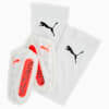 Protège-tibias de football ULTRA Flex Sleeve, PUMA White-Glowing Red, small