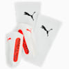 ULTRA Light Football Sleeve Shinguards, PUMA White-Glowing Red, small-PHL