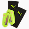 ULTRA Light Football Strap Shinguards, Yellow Alert-Puma Aged Silver, small-AUS