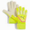 FUTURE Match NC Football Goalkeeper Gloves, Yellow Alert-Sun Struck, small