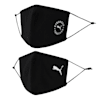 PUMA Cotton Face Masks Set of Two, Puma Black-Puma Black, small-SEA