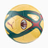 Ballon de foot PUMA jaune avec détails verts, rouges et logo ACM.