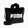 Core Fur Mini Tote Bag, PUMA Black, small-SEA
