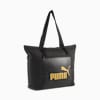 Campus Shopper Bag, PUMA Black-Gold-No.1 Logo, small