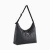 POP 7.5L Slouchy Hobo Bag, PUMA Black-Script AOP, small