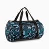 Essentials Training Green Terrains 28.5L Barrel Bag, Green Terrain-PUMA Black-AOP, small-VNM