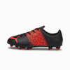 TACTO FG/AG Youth Football Boots, Puma Black-Red Blast, small-SEA