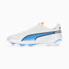 KING ULTIMATE FG/AG Football Boots, PUMA White-PUMA Black-Blue Glimmer-Ultra Orange, small-SEA
