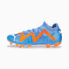 FUTURE Match FG/AG Football Boots Unisex, Blue Glimmer-PUMA White-Ultra Orange, small-SEA