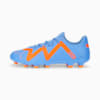 Blue Glimmer-PUMA White-Ultra Orange