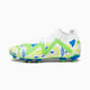 FUTURE MATCH Neymar Jr FG/AG Football Boots Unisex, PUMA White-Racing Blue-Lemon Meringue-Parakeet Green, small-IDN