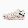 FUTURE 7 MATCH CREATIVITY FG/AG Football Boots, PUMA White-Ocean Tropic-Turquoise Surf-Hot Heat-Sun Stream, small-THA