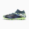 FUTURE 7 MATCH MG Football Boots, Gray Skies-PUMA White-Fizzy Apple, small