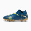 FUTURE 7 MATCH BNA FG/AG Football Boots Youth, Sailing Blue-Marine Blue-Pelé Yellow-Grassy Green-Gold, small