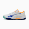 NOVA Smash Padel Shoes, PUMA White-Vivid Blue-Heat Fire-PUMA Black, small-SEA