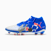 Botas de fútbol FUTURE 8 ULTIMATE FOREVER AG unisex, PUMA White-Ultra Blue-Feather Gray-PUMA Black-Glowing Red, small