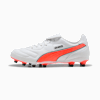 KING LIGA FG/AG Unisex Football Boots, PUMA White-Glowing Red-PUMA Black, small-AUS