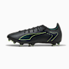 ULTRA 6 MATCH FG/AG Unisex Football Boots, PUMA Black-Fizzy Light-Green Terrain, small-AUS
