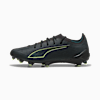 ULTRA 6 ULTIMATE FG Football Boots Unisex, PUMA Black-Fizzy Light-Green Terrain, small-AUS