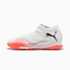 Młodzieżowe buty piłkarskie FUTURE 8 MATCH TT, średnia wysokość, PUMA White-PUMA Black-Glowing Red, small