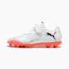 FUTURE 8 PLAY FG/AG Fußballschuhe Kinder, PUMA White-PUMA Black-Glowing Red, small