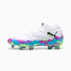 FUTURE 8 ULTIMATE FG Women's Football Boots, PUMA White-Fizzy Apple-Bright Aqua-Pure Magenta, small-AUS