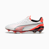 KING ULTIMATE FG/AG Women's Football Boots, PUMA White-PUMA Silver-Glowing Red-PUMA Black, small-AUS
