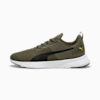 Flyer Running Shoes, Dark Olive-PUMA Black-Sun Stream, small-SEA