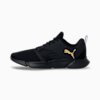 INTERFLEX Modern Running Shoes, Puma Black-Puma Team Gold, small-SEA