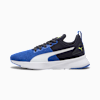 Flyer Runner Youth Trainers, Vivid Blue-New Navy-PUMA White, small