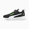Flyer Runner V Kids' Trainers, Green Flash-Puma White-Puma Black, small