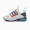 Feather Gray-Galactic Gray-Red Fire