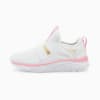 Softride Sophia Slip-On Kids' Trainers, Puma White-PRISM PINK-Puma Team Gold, small-SEA