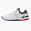PROADAPT ALPHACAT Men's Golf Shoes, Puma White-Navy Blazer-High Risk Red, small-SEA
