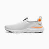 SOFTRIDE Flex Knit Slip-On Running Shoes, Feather Gray-Rickie Orange, small-IDN