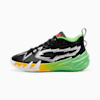 PUMA x 2k Scoot Zeros Youth Basketball Shoes, PUMA Black-Fluo Green, small-PHL