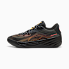 All-Pro NITRO&trade; Fire Glow Unisex Basketball Shoes, PUMA Black-Sun Stream-Sunset Glow, small-AUS