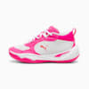 Playmaker Pro Basketball Shoes - Youth 8-16 years, Fluro Pink Pes-PUMA White, small-AUS