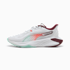 Tenis mujer training PWR NITRO SQD, PUMA White-Ruby Shimmer-Mint Melt-Glowing Red, small