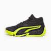 Court Pro Basketball Shoes Unisex, PUMA Black-Electric Lime, small-PHL