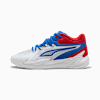 The Dagger Basketball Shoes Unisex, PUMA White-Mountain Blue-For All Time Red, small-PHL