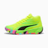Court Pro Marble Basketball Shoes - Youth 8-16 years, Yellow Alert-Green Glare, small-AUS
