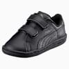 Smash Leather V PS Kids' Trainers, Puma Black-Puma Black, small-PHL