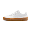Carina Leather Women's Trainers, Puma White-Puma White-Gum, small-PHL