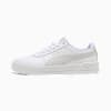 Carina Leather Women's Sneakers, PUMA White-Feather Gray, small-NZL