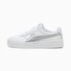 Carina Leather Women's Trainers, PUMA White-PUMA Silver, small