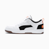 รองเท้าเทรนนิ่ง Rebound Lay-Up Mesh, Puma White-Puma Black-Jaffa Orange-Gum, small-THA