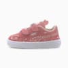 Suede Monster Family Babies' Trainers, Peony-Puma White, small-SEA