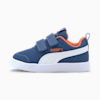 Courtflex V2 Mesh Babies' Trainers, Bright Cobalt-Firecracker, small-SEA